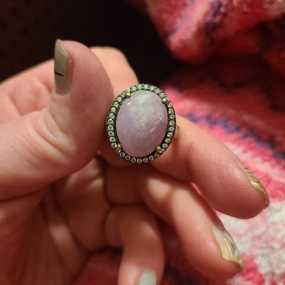 Pink sapphire ring - Picture 2 of 2